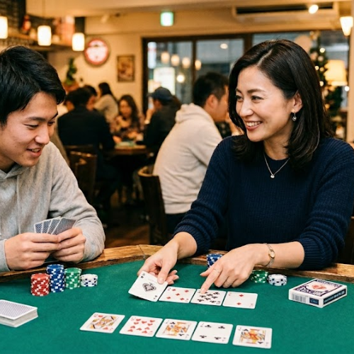 ビギナーズゲーム ポーカー初心者向けゲームの様子